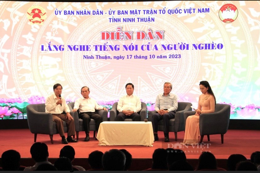 Ninh Thuận tổ chức Diễn đàn “Lắng nghe tiếng nói của người nghèo” gắn với Lễ phát động ủng hộ quỹ “Vì người nghèo” năm 2023.